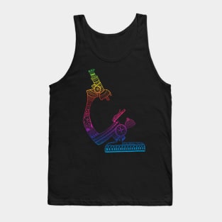 Beautiful Rainbow colourful Microscope mandala Tank Top